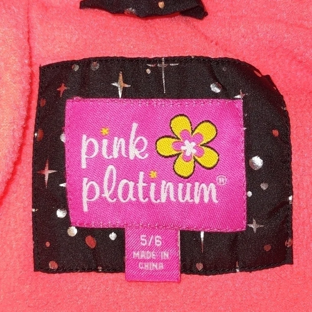 𝅺PINK Platinum Puffer Jacket Size 5/6